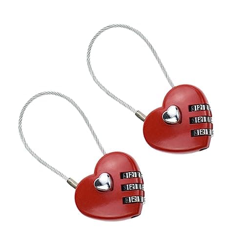 STOBOK 2pcs Concentric Lock Case Luggage Combination Lock Password for Travel TSA Approved