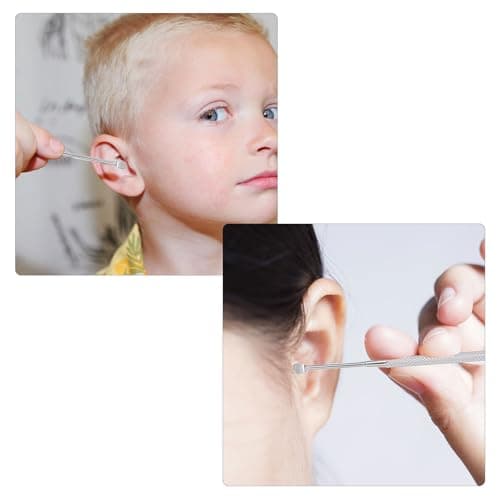 CIMAXIC Ear Picks Kit and Travel for Daily Family Use for Daily Family Use and Travel Stainless Steel with 6 Portable Round Earwax Removal Tools Comfortable Massage Ear Canal Cleaning — view 6