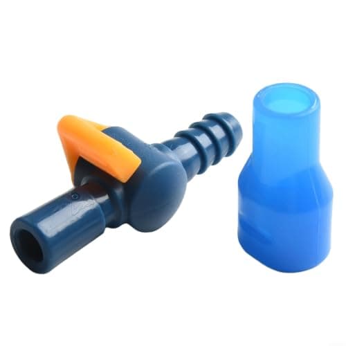 Hydration Pack Bite Valve Replacement with Shut Off Switch - Silicone Tube Nozzle for Water Reservoir Backpack Outdoor Hiking(A Straight)
