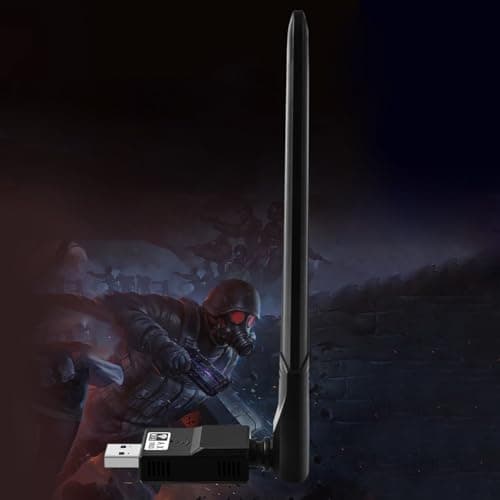 Usb Wifi Adapter 1800Mbps Network Card Receiver Dual Band 5GHz 2.4GHz 6dBi Antenna Plug And Play for Laptop Desktop — view 6