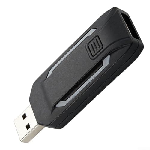 N7 Racing Wheel Adapter for P5 One-Click Connect ABS Steering Wheel Receiver for PXN for v3 V9 V900 Compact Racing Dongle 7.8cm for Travel Gamers USB Sim Racing Adapter with Blue LED Status Light — view 6
