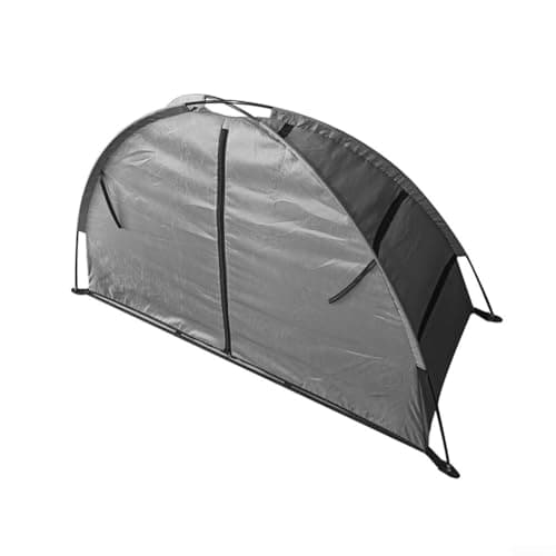 Camping Shoes Storage Organizer, 9-Shelf Collapsible Tent Clothes Rack with Sturdy Boards, Space Saving for RV Camping Hiking(grey) — view 5