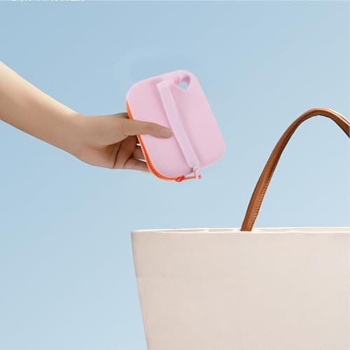 DOITOOL Silicone Earbud Carrying Case with Multifunctional Storage and Weatherproof Design, Small Lavender Silicone Earphone Holder for Travel and Occasions — view 4