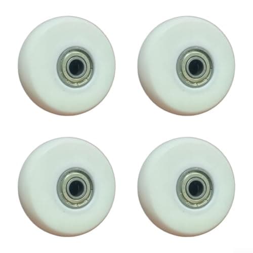 4pcs Suitcase Wheels 56x24mm Plastic Core Repair Kit 4pcs Suitcase(White) — view 6