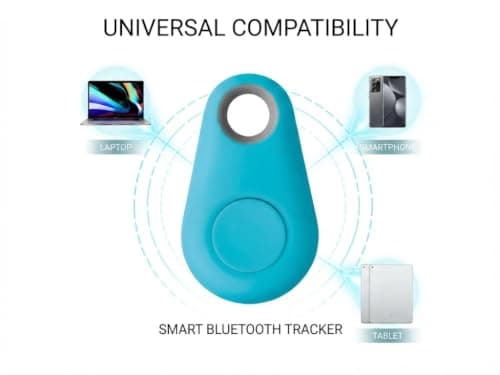 Powerful Bluetooth Item Finder–Smart Tracker Travel-Friendly, Replaceable Battery Remote control Prevent Loss Wallet, Suitcase Anti-Lost Device Luggage for pets cat (Blue) — view 4