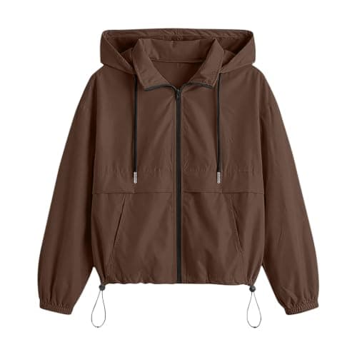 Jacket for Women UK Ladies Waterproof Coat Lightweight Windbreaker — view 5