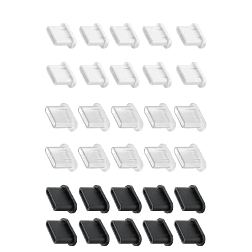 alloneslife 30Pcs Silicone Type C Chargers Port Protector for Most USB C