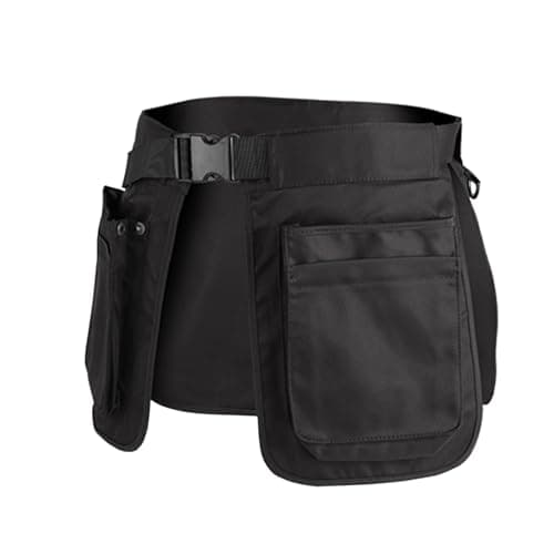 Waist Tool Apron Bag with Adjustable Waist Belt and Detachable Pockets Large Capacity Fanny Pack for Gardening Cleaning Work Hairstylist Woodworker Electrician Dog Trainer — view 2