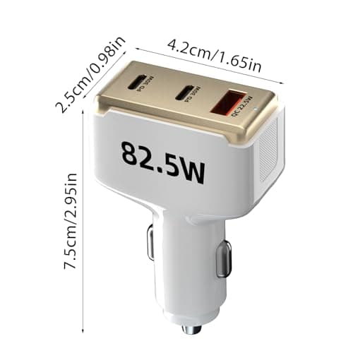 Car Charger Adapter 82.5W Multi-Port USB C — view 5