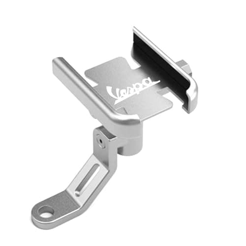 Motorcycle Handlebar Back Mirror Mobile Phone Holder For Piaggio Vespa GTS GTV 50 150 250 300 300ie Motorcycle Accessories(Silver,Mirror Holder)