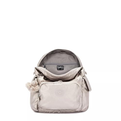 Kipling CITY PACK MINI Small backpack, Metallic Glow (Silver) — view 5