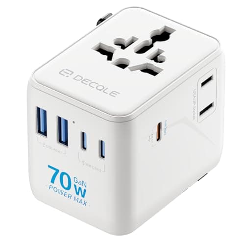 decqle “Pro” Universal Travel Adapter for International Travel -EU UK US AU