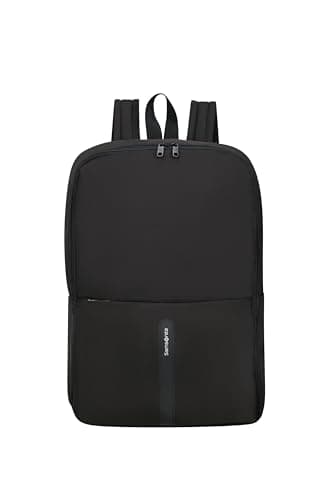Samsonite TA Revolution - Foldable Cabin Rucksack 45 x 35 x 20 cm, Lightweight Hand Luggage for EasyJet, Reflective Details, 0.20 kg, Black — view 2