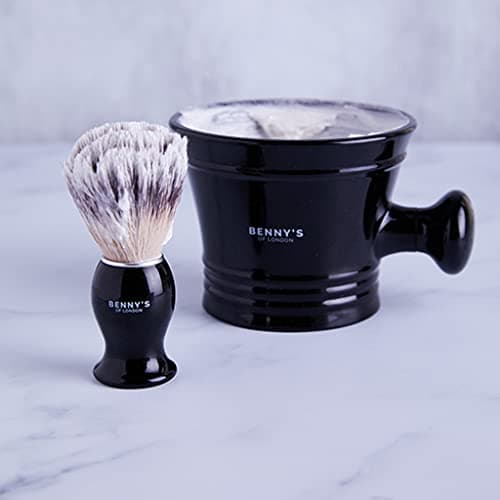 Shaving Brush & Bowl Gift Set | BENNY'S | Luxury Quality | Men's Gift Idea | Ideal for Travel | Shaving Bowl & Shaving Brush — view 2