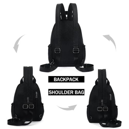 ECOTISH Women's Backpack, Anti Theft Rucksack, Travel Shoulder Bag, Small Sling Bag Casual Daypacks School Bag for Girls Ladies Mini Fashion Crossbody Bag for College Work — view 2