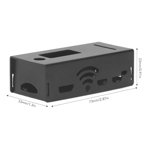 MMDVM Alloy Hotspot Shell Extended Mobile Hotspot Aluminum Alloy Holder HD Multimedia Interface OTG USB Power Supply Port for Zero W Mainboard Screw Hole with M2.5X3 Screws — view 4