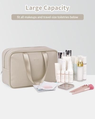 Narwey Large Toiletry Bags for Women,Travel Wash Bag Women for Toiletries — view 6