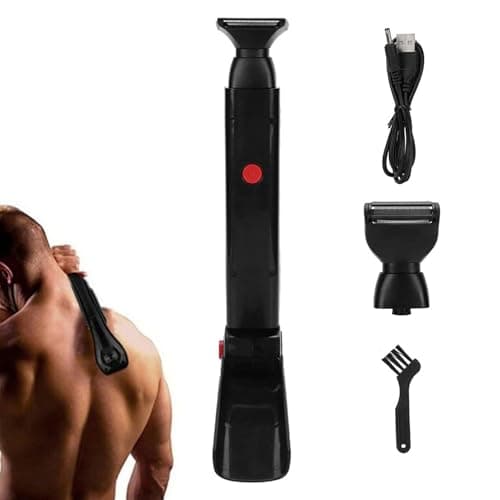 Body Shaving Groomer Ergonomic Handle Foldable Back Body Shaver Trimmer