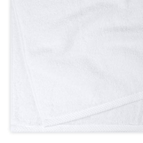 Amazon Basics Bath Towels, 100% Cotton Quick Dry Towel Set, Soft and Absorbent, 70 x 140 cm, White, 2-Pack — view 5