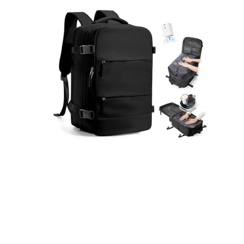 SZLX Vacuum Backpack Travel Bag with Pump,New Ryanair Cabin Size Bag 40x30x20 Backpack Wizz air,Ryanair Vacuum Cabin Bags 40x20x25 underseat Carry-ons Travel Backpack Cabin Size Women Men