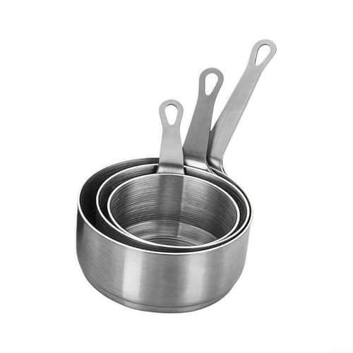 3 Piece Saucepan Set - Stainless Steel Pans, Stainless Steel Sauce Milk Pan Cooking Pot with Ergonomic Handle, Suitable for All Kitchen Stove Top(Gold) — view 3