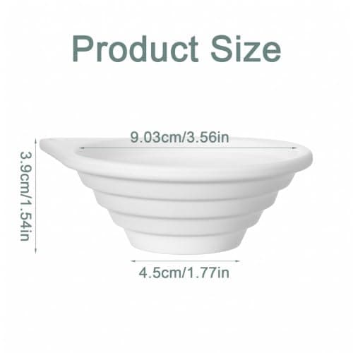 Chsoejuf 9cm Small Foldable Silicone Funnel Strainer Ultra Fine 40-Mesh — view 2