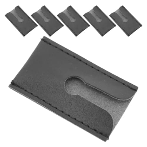 Razor Head Cover 6 Pack Pu Leather Travel Case for Men