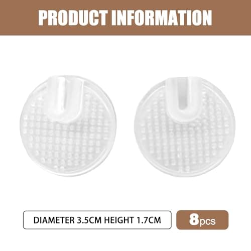 VBSYUYQ 4 Pairs Silicone Toe Post Protectors for Flip Flops Clear — view 2