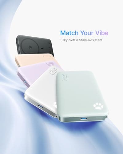 INIU 10000mAh Qi2.2 25W Wireless & 45W USB C Fast Charging Portable Charger — view 4