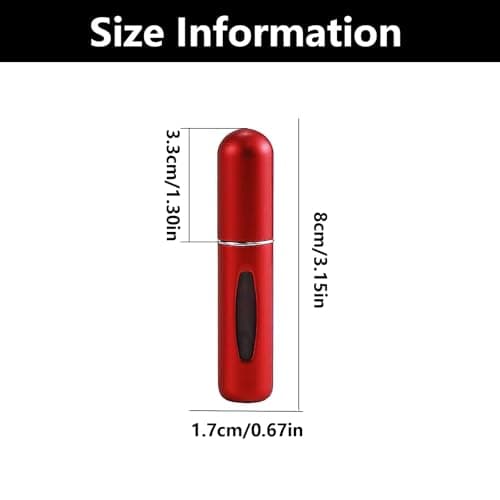 LeeQunQ 5 PCS Perfume Travel Bottle, Refillable Perfume Bottle, Portable Mini Spray Travel Bottles, for Purse Handbag Pocket Luggage - Holiday Essentials — view 2