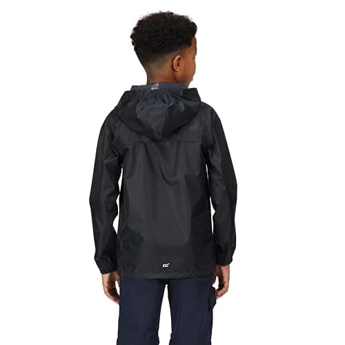 Regatta Great Outdoors Childrens/Kids Stormbreak Waterproof Jacket (11-12 Years) (Black) — view 3
