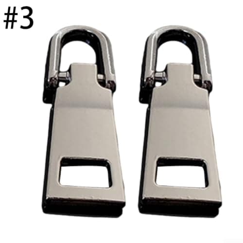 Honseadek 10pcs Metal Zipper Pulls Replacement for No 3 and No 5 — view 2