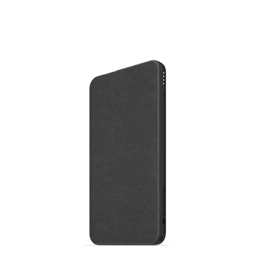 ZAGG mophie Essentials Powerstation 5K Power Bank, 5,000mAh Portable Battery with U S B (C & A), 36 Hours of Extra Power, Premium Fabric Finish (Black) — view 4