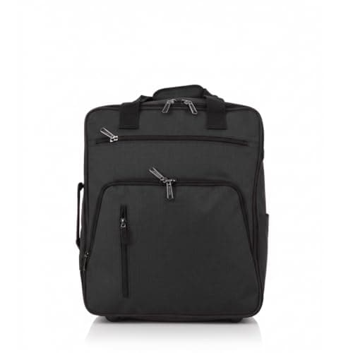 TR-E-002 EasyJet Cabin Bags 45x36x20cm Underseat Rucksack for Plane Hand Luggage Backpack Rolling Wheeled Travel Backpack with Adjustable Height Handle Black — view 5
