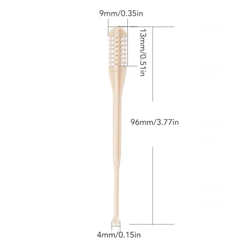 ZJchao 2 in 1 Nose Hair Trimmer & Ear Spoon, 5 Pack Manual Grooming Tool with 360 Degree Rotary Heads, Safe Portable for Men Women, Travel Personal Care Kit (10 PCS) — view 2