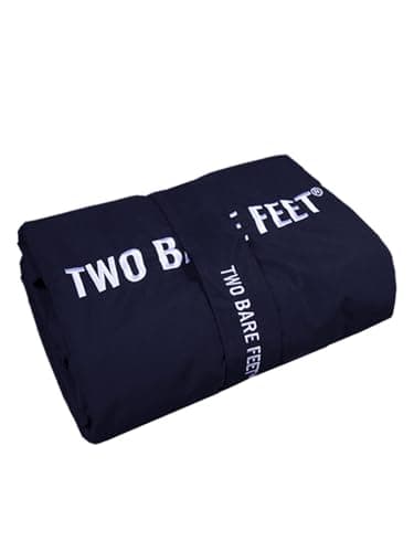 Two Bare Feet Sherpa Lined Waterproof Beach Travel Blanket – Warm, Cozy, Windproof Outdoor Blanket for Camping, Picnics, Hiking & Beach Days – Portable & Lightweight (Marine Blue/Blue, 145cm x 80cm) — view 6