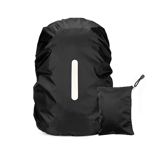 LICQIC Waterproof Rain Cover for Backpack, XL(60-70L), Black