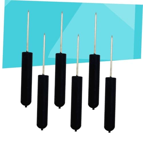 COHEALI 6 PCS Black Cylinder Head Push Pins for Travel Maps and Cork Bulletin Boards Lightweight Plastic Map Markers for Planning and Pinboard Use — view 2
