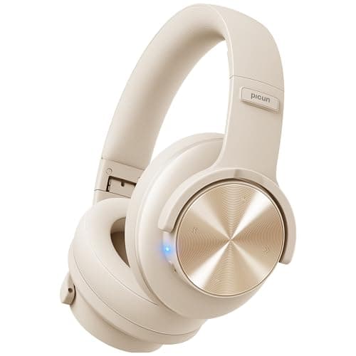 Picun B8 Wireless Bluetooth Headphones, 120H Playtime, 3EQ Modes, Khaki