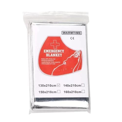Thermal Blankets Survival - Warm Aluminum Foil Survival Gear | Outdoor Body Insulation Blankets,for Hiking Backpacking Outdoor Travel Car Tent Winter Cold Weather Homeless