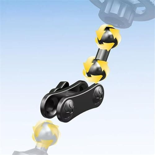 17mm Ball Joint Extension Arm - Female to Male Head Adapter, Universal Car Phone Holder Base | Tight Fit Bump-Resistant Mounting Bracket for Dashboard, Air Vent, Travel, Hands-Free Calling — view 4