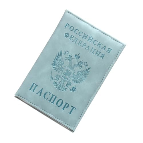 Vexandrie PU Leather Passports Wallet for Men and Women, Turquoise