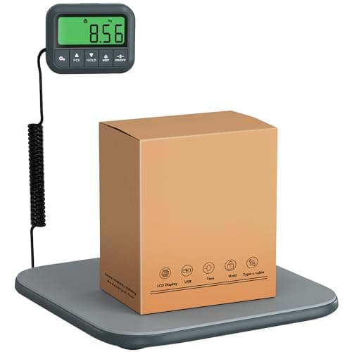 UNIWEIGH Shipping Scale,440lb/0.35oz Postal Scales with Hold/Tare/Count