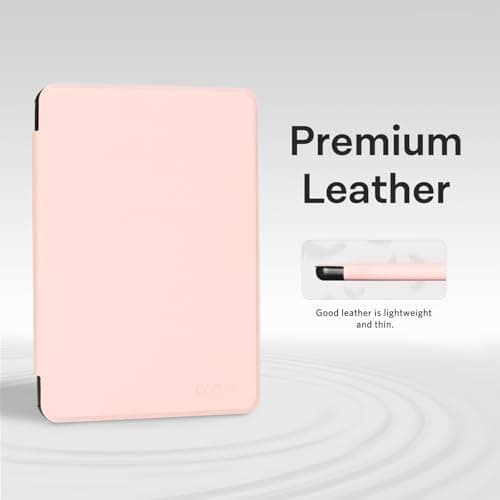 CoBak Magnetic Case for 6" E-Reader 11th Generation 2024 and 2022, Compatible with PopSockets/UGREEN/Anker Magnetic Grip and Stand, Auto Sleep/Wake, Protective Case for Kindle Basic, Pink — view 3