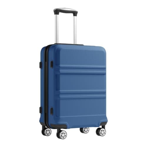 Kono 55x40x20cm Cabin Suitcase ABS+PC Hard Shell 20" Carry On Hand Luggage — view 3