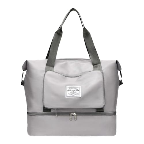 Carry on Duffel Bag Foldable Organizer Bag, Reinforced Handle