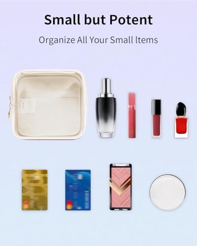 Small Makeup Bag for Handbag, Clear Mini Makeup Bag for Daily Use Travel — view 4
