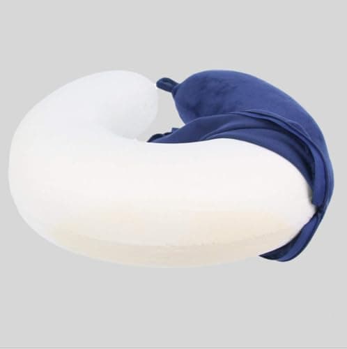 kierain Travel Pillow - Memory Foam Neck Pillow Support Pillow,Luxury Compact & Lightweight Quick Pack for Camping,Sleeping Rest Cushion (Navy) — view 3