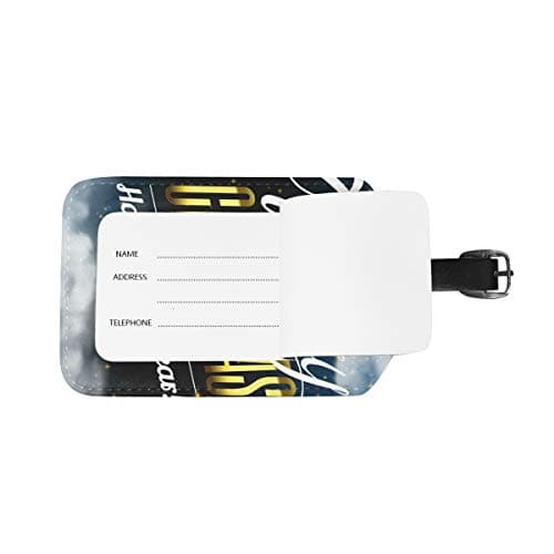 MONTOJ Night Sky New Year Pattern Travel Luggage tag Luggage Bag Tags — view 3