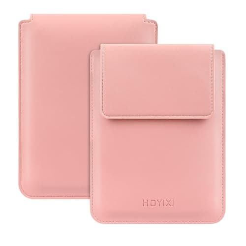 HoYiXi Universal Sleeve Case for 6.8",7" Paperwhite/Colorsoft/Signature Edition 2025 & 2021 Compatible 6.8" Kobo Clara HD/PocketBook/Tolino Protective Case for 6.8'' 7'' ebook Reader, Pink